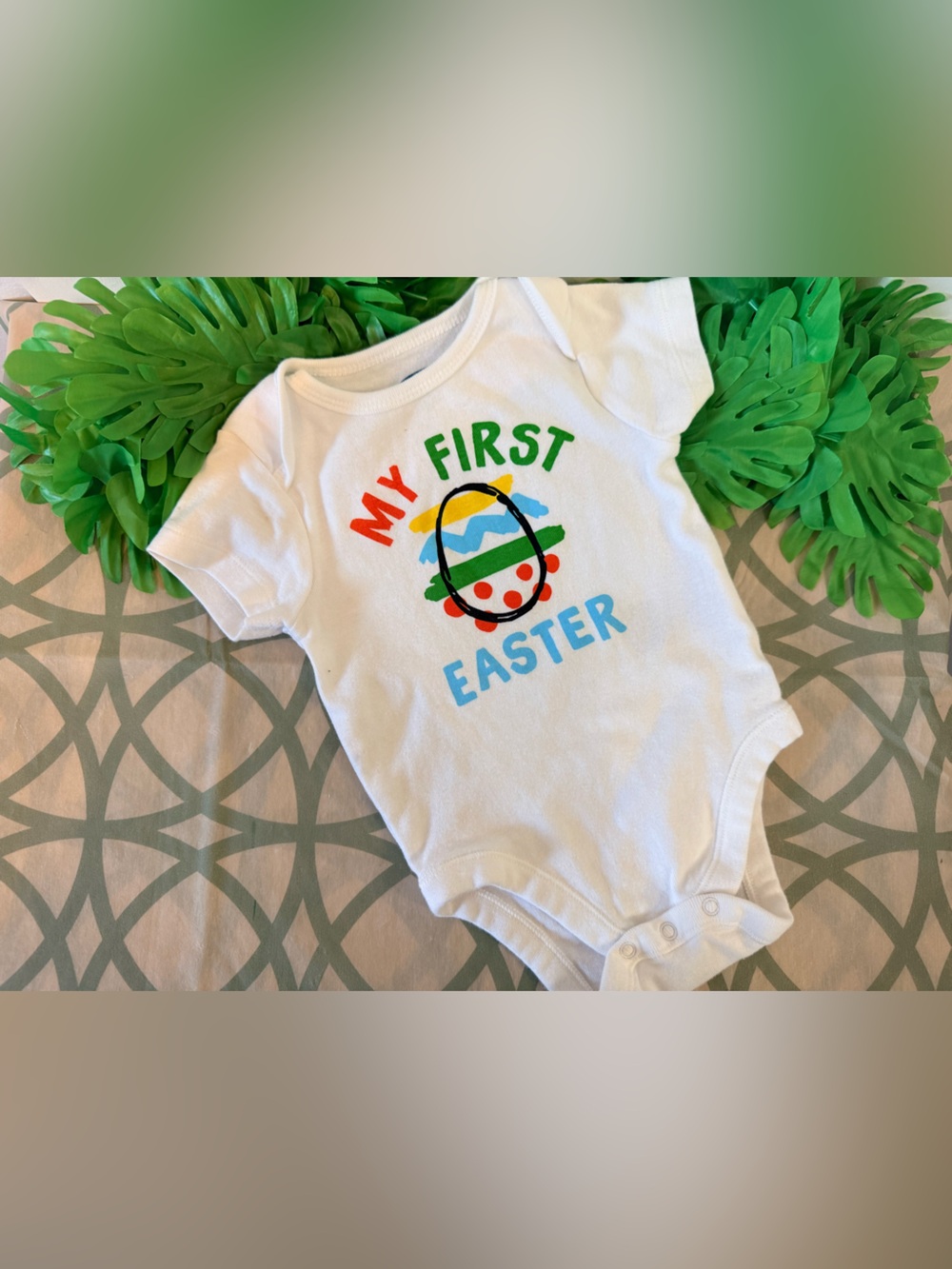 10/$25 • Old Navy “My First Easter” Cotton Bodysuit